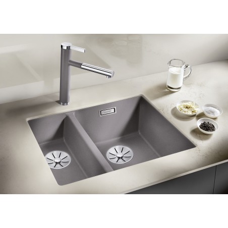 Kuchyňský dřez Blanco Subline 340/160-U Černá, pravý, bez táhla