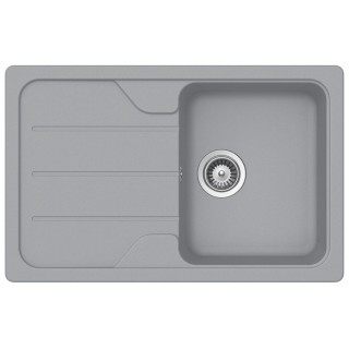 Kuchyňský dřez Teka Simpla 45 S-TG 1B 1D Hliníkově šedá
