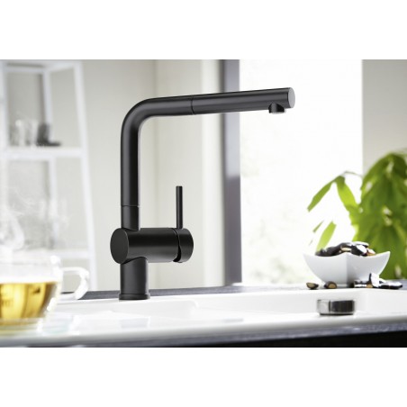 Kuchyňská baterie Blanco Linus-S Černá matná