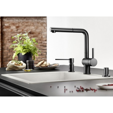 Kuchyňská baterie Blanco Linus-S Černá matná
