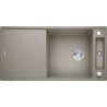 Kuchyňský dřez Blanco Axia III XL 6 S Tartufo, s krájecí deskou a excentrem, se skleněnou krájecí deskou