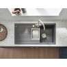 Kuchyňský dřez Blanco Metra 6 S Aluminium, s excentrem a miskou Kuchyňský dřez Blanco Metra 6 S Aluminium, s excentrem a miskou