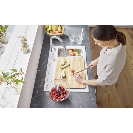 Kuchyňský dřez Blanco Zenar XL 6 S Compact Bílá, s excentrem