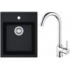 Set Franke T100Č (dřez SID 610-40 Černá + baterie FP 9000.031 Chrom)