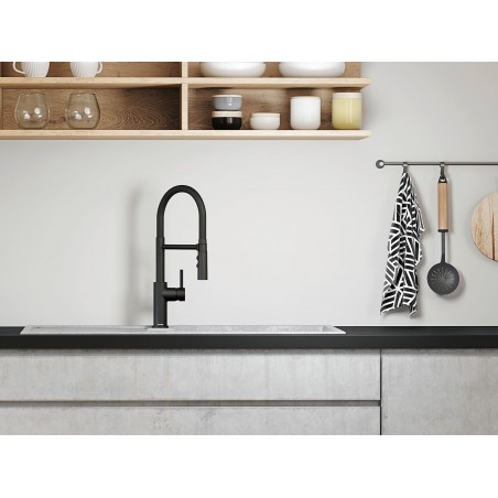Kuchyňská baterie Blanco Catris-S Flexo Černá matná