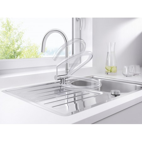 Kuchyňská baterie Blanco Coressa-F Chrom, páka vlevo