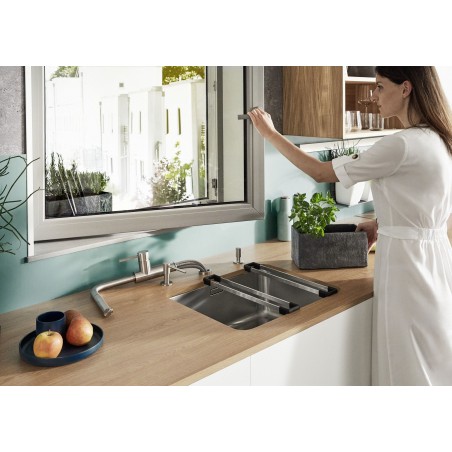 Kuchyňská baterie Blanco Lanora-S-F Nerez Kartáčovaný