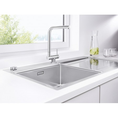 Kuchyňský dřez Blanco Divon II 45 S-IF, hedvábný lesk, pravý