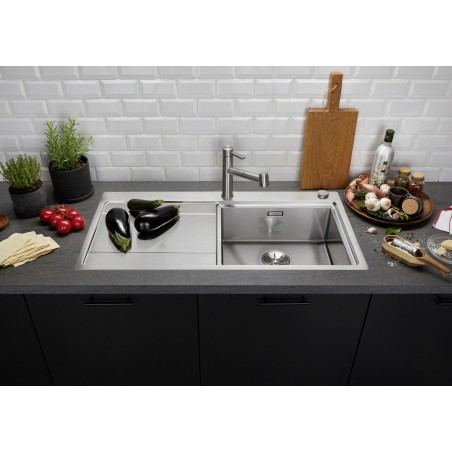 Kuchyňský dřez Blanco Divon II 5 S-IF, hedvábný lesk, levý
