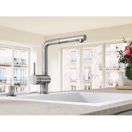 Kuchyňská baterie Blanco Linus-S Chrom, páčka vlevo