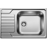 Kuchyňský dřez Blanco Dinas XL 6 S Compact Kartáčovaný, s excentrem