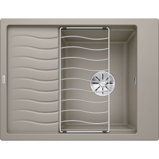 Kuchyňský dřez Blanco Elon 45 S Tartufo, s odkapávací mřížkou, s excentrem