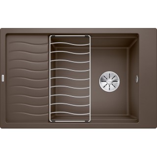 Kuchyňský dřez Blanco Elon XL 6 S Kávová, s odkapávací mřížkou, s excentrem