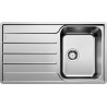 Kuchyňský dřez Blanco Lemis 45 S-IF Kartáčovaný, s excentrem