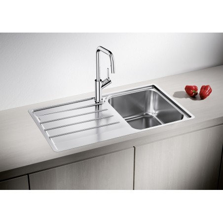 Kuchyňský dřez Blanco Lemis 45 S-IF Kartáčovaný, s excentrem