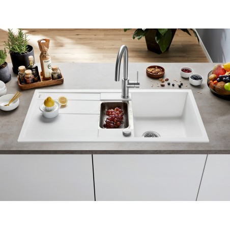 Kuchyňský dřez Blanco Metra 6 S Černá, s excentrem a miskou