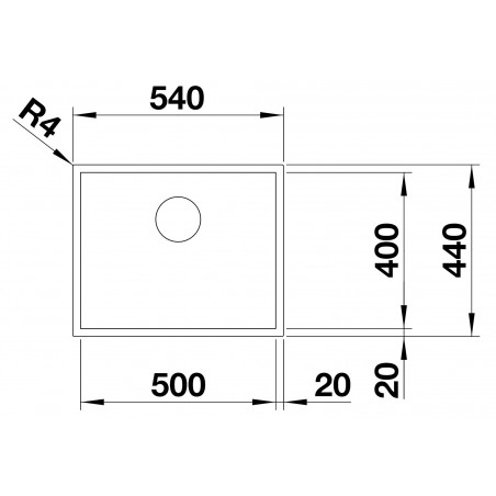 Kuchyňský dřez Blanco Zerox 500-U Durinox