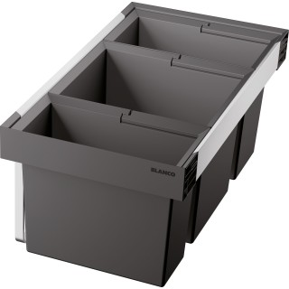 Odpadkový koš Blanco Flexon II 80/3, 1x 19 l + 1x 30 l + 1x 16 l