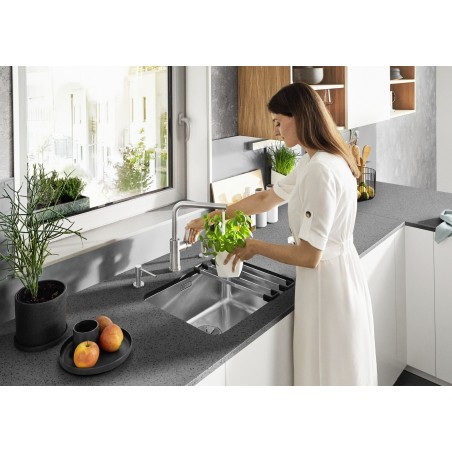Kuchyňská baterie Blanco Lanora-F Nerez kartáčovaný, beztlaková