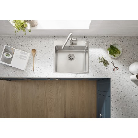 Kuchyňská baterie Blanco Lanora-S Nerez masiv kartáčovaný, beztlaková