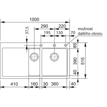 Kuchyňský dřez Franke Mythos MTG 651-100/2 Šedý kámen
