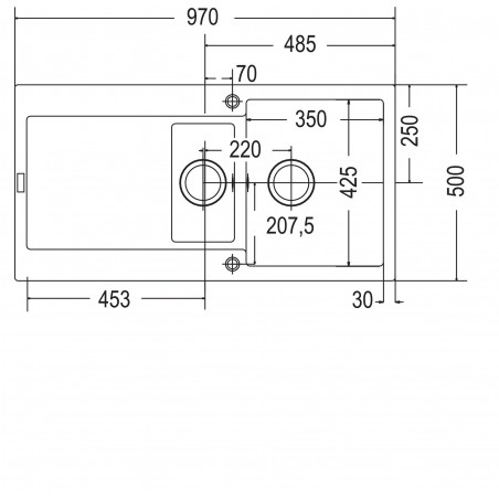 Kuchyňský dřez Franke Maris MRG 651 Matná černá