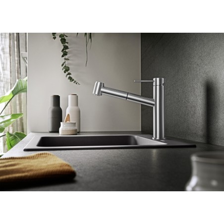Kuchyňská baterie Blanco Ambis-S Nerez masiv kartáčovaný, beztlaková