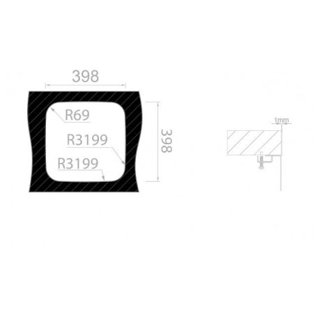 Kuchyňský dřez Sinks Indus 440 V 1,0 mm, leštěný