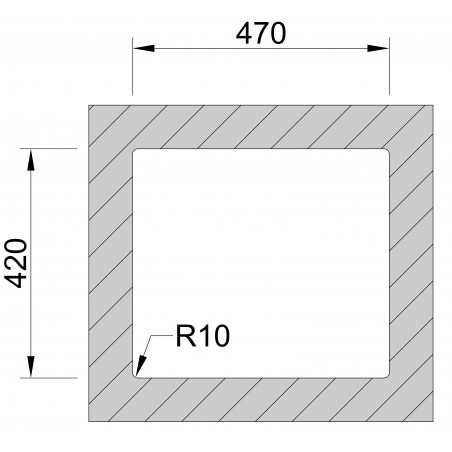 Kuchyňský dřez Sinks Box 490 RO 1,0 mm