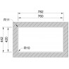 Kuchyňský dřez Sinks Box 780 RO 1,0 mm