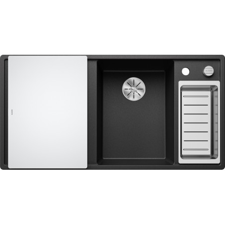 Kuchyňský dřez Blanco Axia III 6 S Antracit, pravý, se skleněnou krájecí deskou a miskou