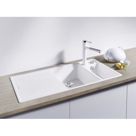 Kuchyňský dřez Blanco Axia III 6 S Antracit, pravý, se skleněnou krájecí deskou a miskou