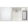 Kuchyňský dřez Blanco Axia III 6 S Bílá, pravý, se skleněnou krájecí deskou a miskou