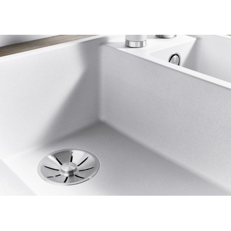 Kuchyňský dřez Blanco Axia III 6 S Černá, pravý, se skleněnou krájecí deskou a miskou