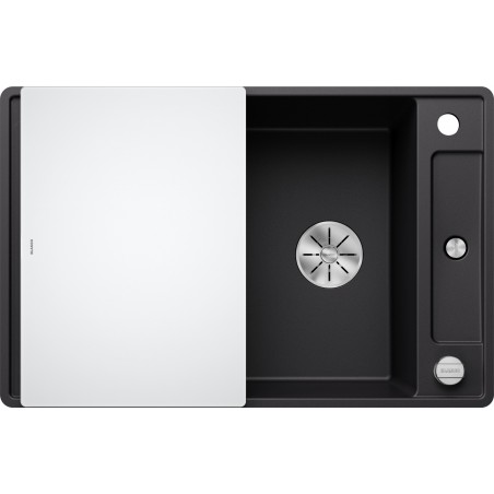 Kuchyňský dřez Blanco Axia III 45 S-F Černá, se skleněnou krájecí deskou