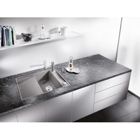 Kuchyňský dřez Blanco Axia III 45 S-F Šedá skála, se skleněnou krájecí deskou