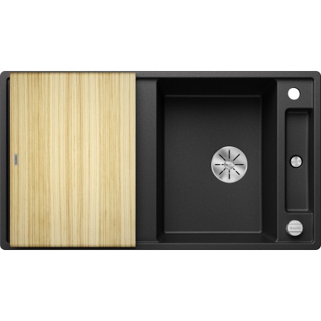 Kuchyňský dřez Blanco Axia III 5 S Antracit, s dřevěnou krájecí deskou