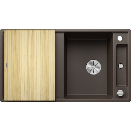 Kuchyňský dřez Blanco Axia III 5 S Kávová, s dřevěnou krájecí deskou