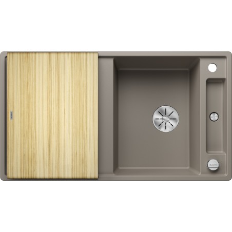 Kuchyňský dřez Blanco Axia III 5 S Tartufo, s dřevěnou krájecí deskou
