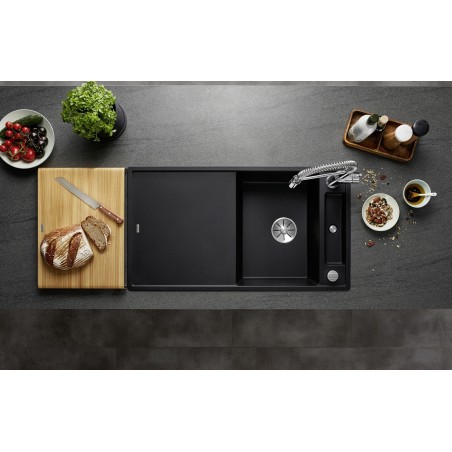 Kuchyňský dřez Blanco Axia III 5 S Tartufo, se skleněnou krájecí deskou