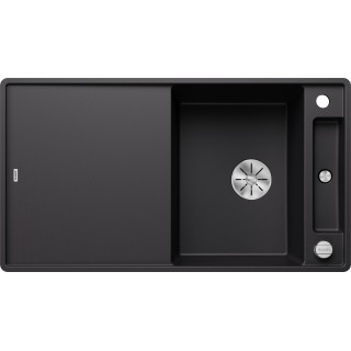 Kuchyňský dřez Blanco Axia III 5 S-F Černá, se skleněnou krájecí deskou