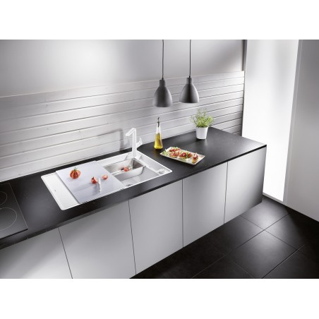 Kuchyňský dřez Blanco Axia III 5 S-F Šedá skála, se skleněnou krájecí deskou