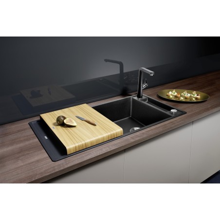 Kuchyňský dřez Blanco Axia III XL 6 S Bílá, s dřevěnou krájecí deskou