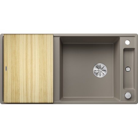 Kuchyňský dřez Blanco Axia III XL 6 S Tartufo, s dřevěnou krájecí deskou