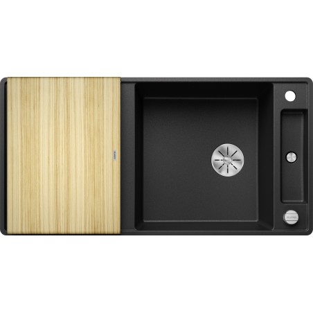 Kuchyňský dřez Blanco Axia III XL 6 S-F Antracit, s dřevěnou krájecí deskou