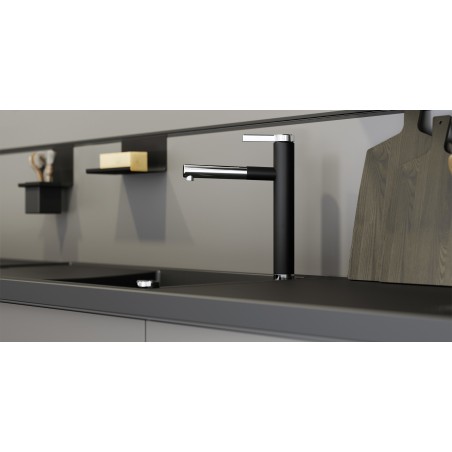 Kuchyňský dřez Blanco Axia III XL 6 S-F Antracit, s dřevěnou krájecí deskou