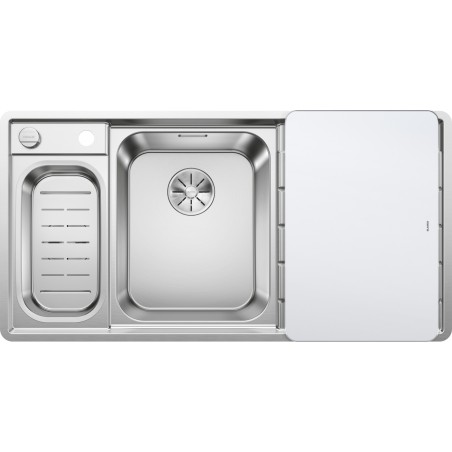Kuchyňský dřez Blanco Axis III 6 S-IF Hedvábný lesk, levý