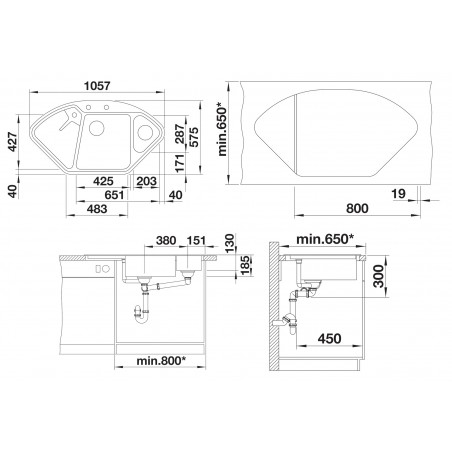 Kuchyňský dřez Blanco Delta II Kávová