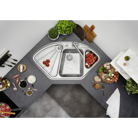 Kuchyňský dřez Blanco Delta II-IF Hedvábný lesk