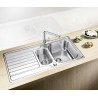Kuchyňský dřez Blanco Dinas 6 S Kartáčovaný, s excentrem